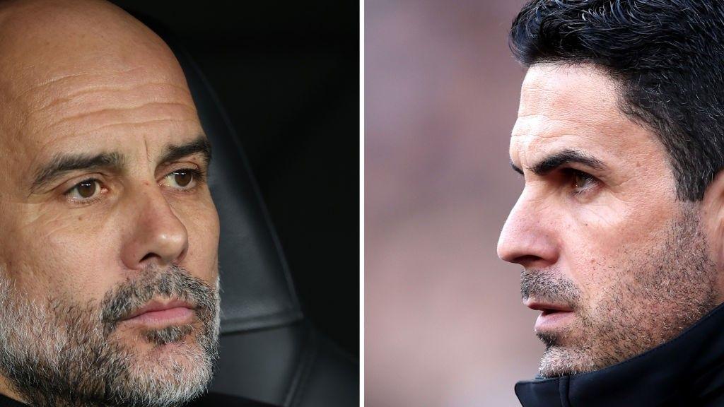 Pep Guardiola et Mikel Arteta