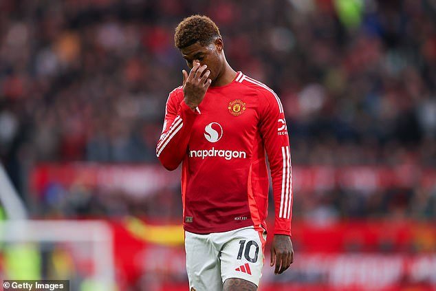 Marcus Rashford n'a eu que quatre tirs en Premier League pour Man United cette saison