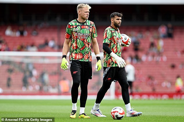 David Raya et Aaron Ramsdale à Arsenal