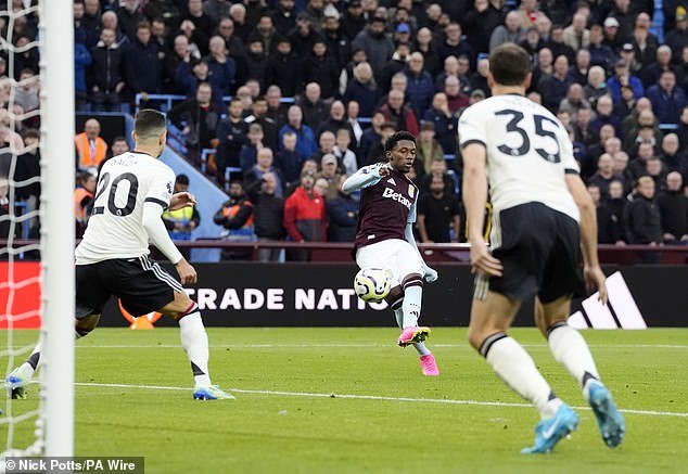 Jaden Philogene a eu une occasion de marquer à la fin du match mais a été bloqué.