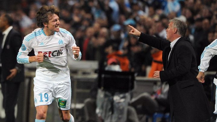 Gabriel Heinze sous le maillot de l'OM, le 20 mars 2011 lors d'un match face au Paris Saint-Germain. (GERARD JULIEN / AFP)