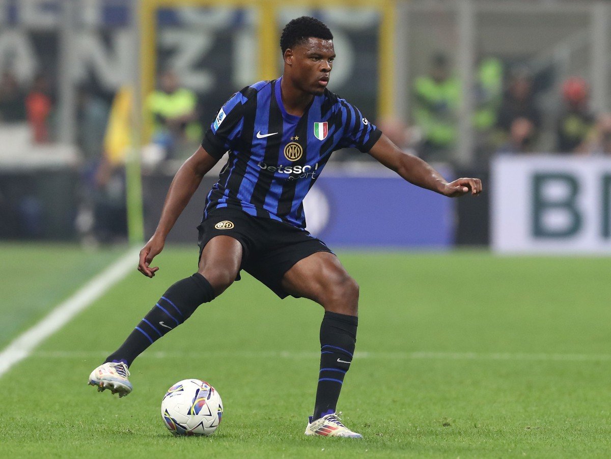 Denzel Dumfries en action pour l'Inter Milan