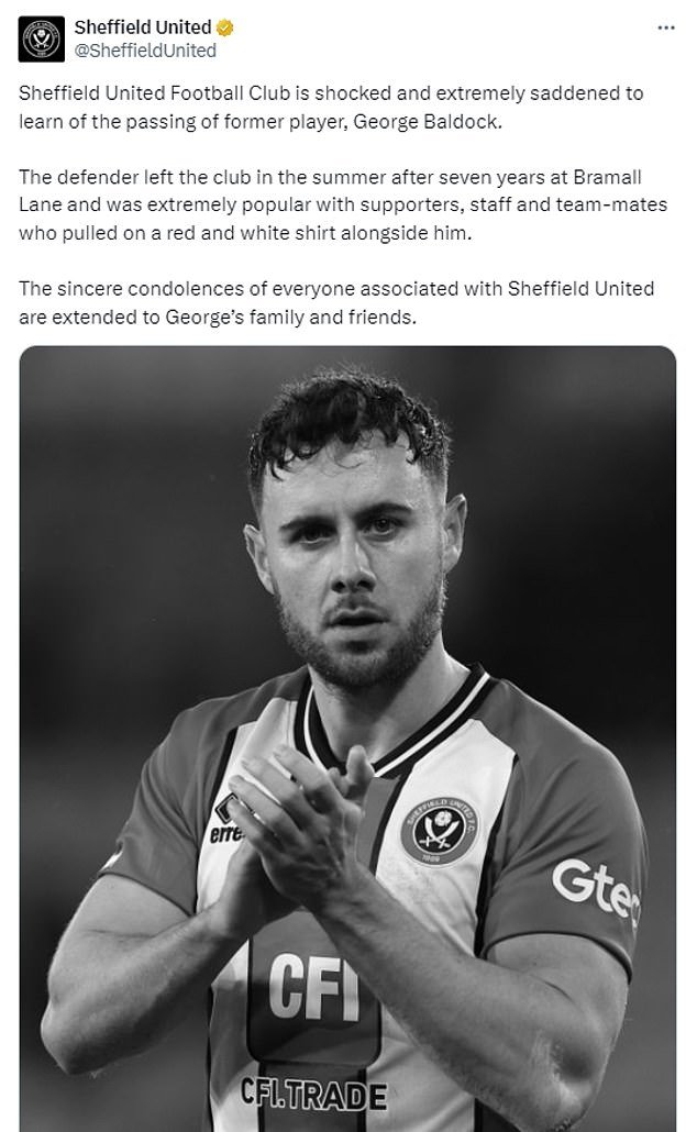 Hommage émouvant de Sheffield United à leur ancien joueur sur les réseaux sociaux