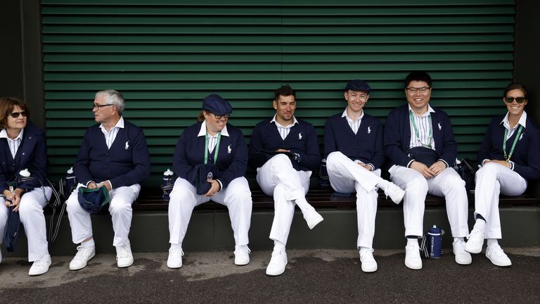 Juge de ligne à Wimbledon
