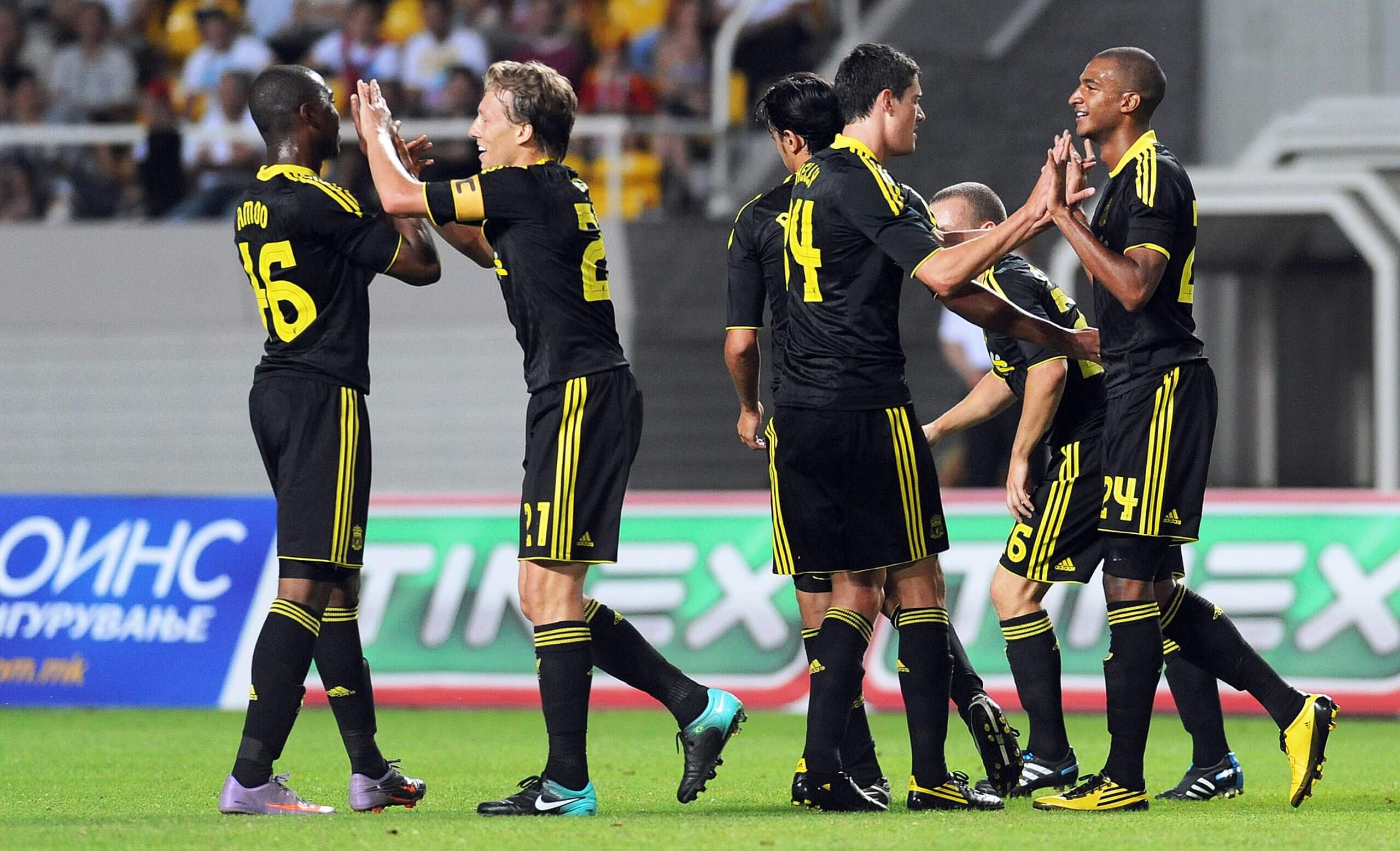 David Amoo lors de son match en Macédoine