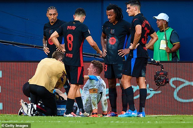 Marc-André ter Stegen blessé lors d'un match
