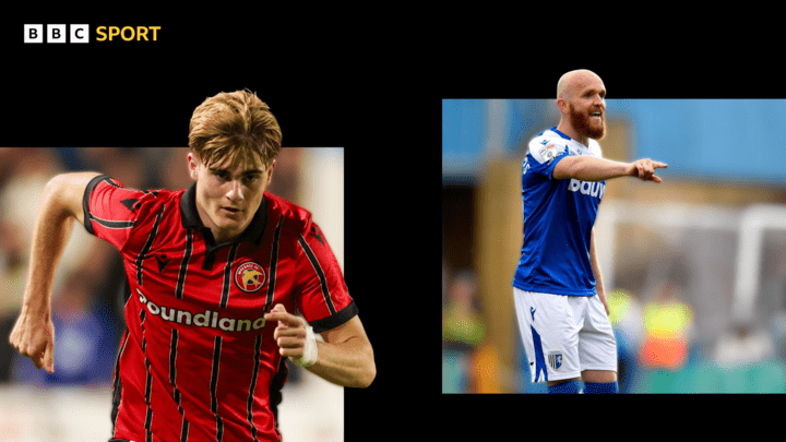 Nathan Lowe de Walsall et Jonny Williams de Gillingham