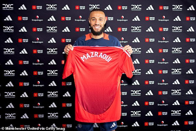 Noussair Mazraoui heureux après une victoire