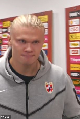 Erling Haaland a décidé de ne pas répondre aux questions