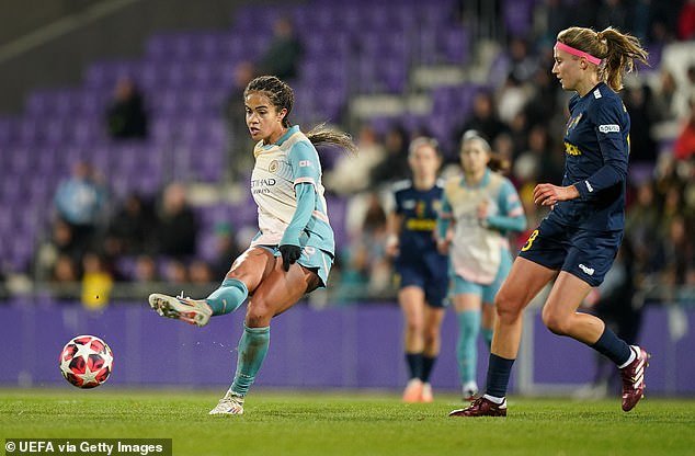 Mary Fowler, héroïne de Manchester City, après avoir marqué à Vienne.