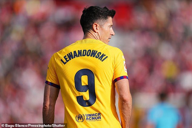 Lewandowski joué pour le FC Barcelone
