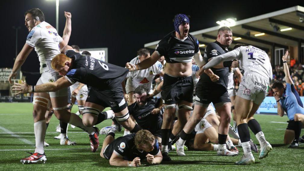Jamie Blamire a marqué deux essais lors de la première victoire de Newcastle depuis mars 2023.