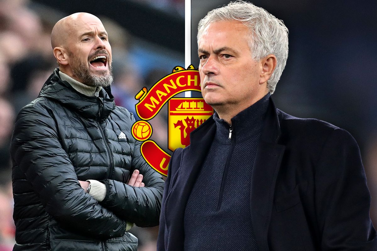 José Mourinho et Erik Ten Hag