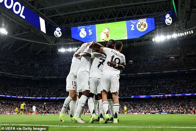 Le Real Madrid a réussi un retour spectaculaire contre le Borussia Dortmund