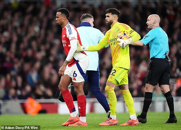 Arsenal's defensive crisis has reached a new low after Gabriel trudged off injured