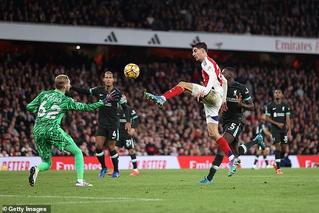 Kai Havertz réussit une passe décisive avant que Gabriel Jesus ne marque.