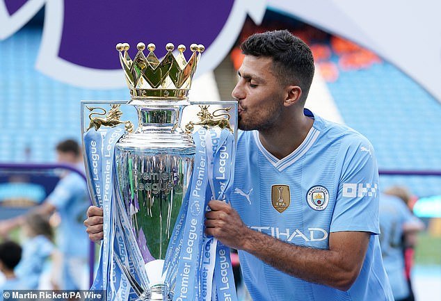 Rodri a joué 34 matchs de Premier League la saison dernière pour contribuer à la victoire de City.
