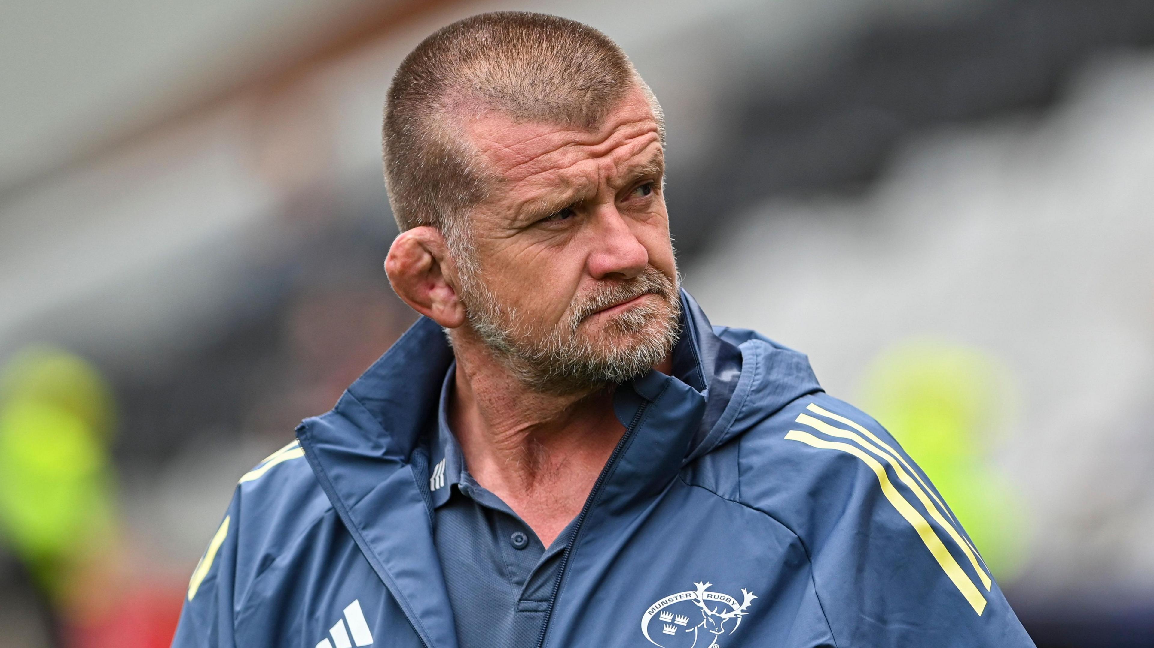 Graham Rowntree en tenue de club Munster