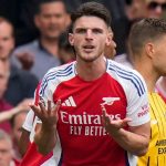 Declan Rice incertain pour le choc Arsenal-Chelsea