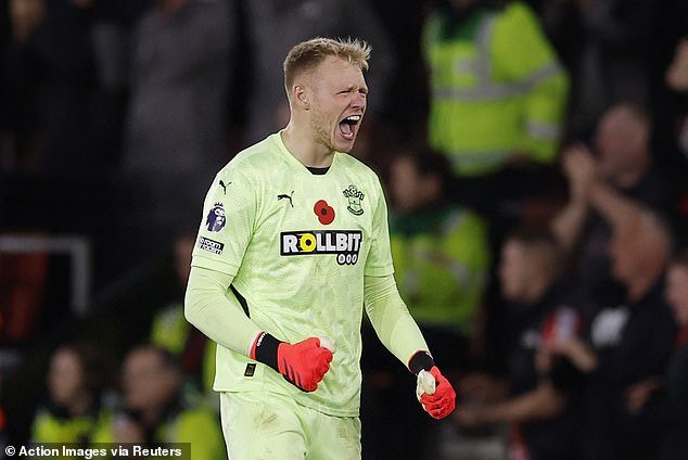 Aaron Ramsdale lors de sa première clean sheet pour Southampton
