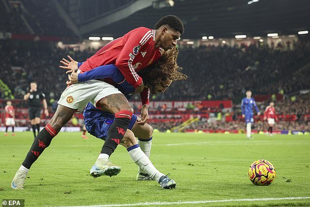 Marcus Rashford contre Chelsea