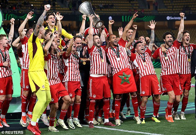 Thursday night's opponents Olympiakos won the Conference League last season