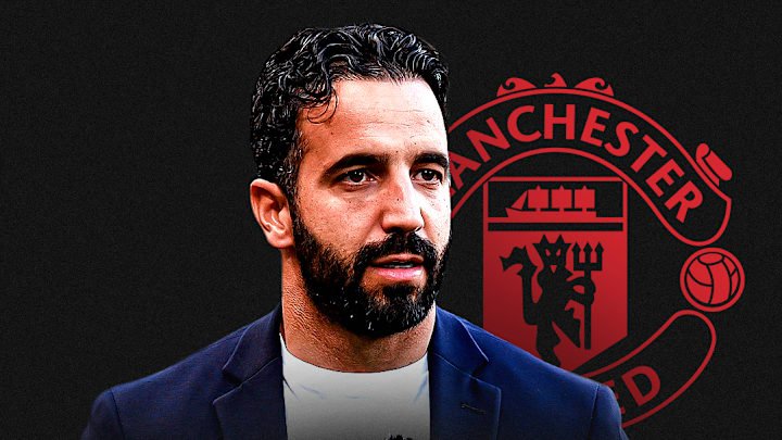 Ruben Amorim lors de sa première interview en tant qu'entraîneur de Manchester United.