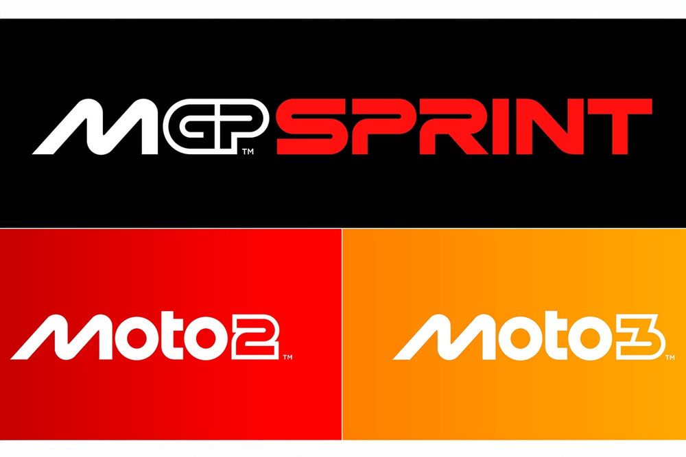Logos MotoGP Sprint, Moto2 et Moto3