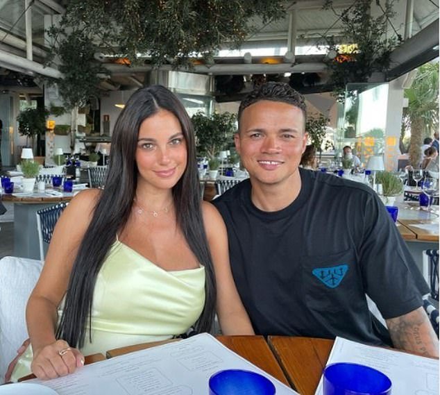 Jermaine Jenas avec sa femme Ellie