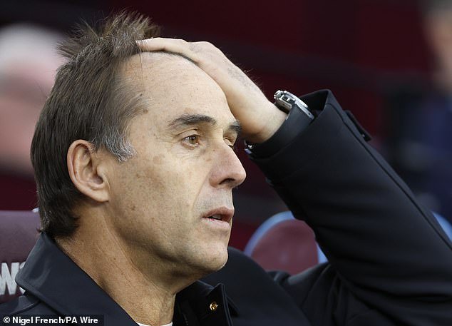 Lopetegui sous pression, alors que West Ham se retrouve à la quatorzième place.