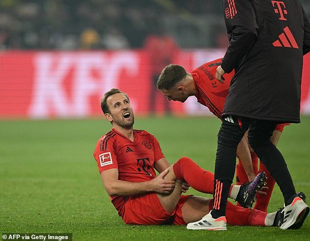 Harry Kane lors du match contre Dortmund