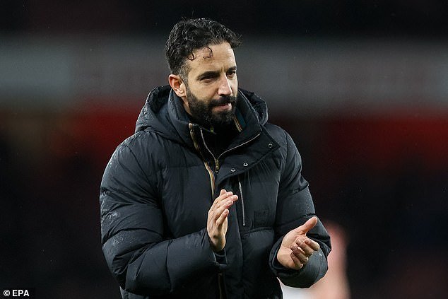 Ruben Amorim avec Luke Shaw