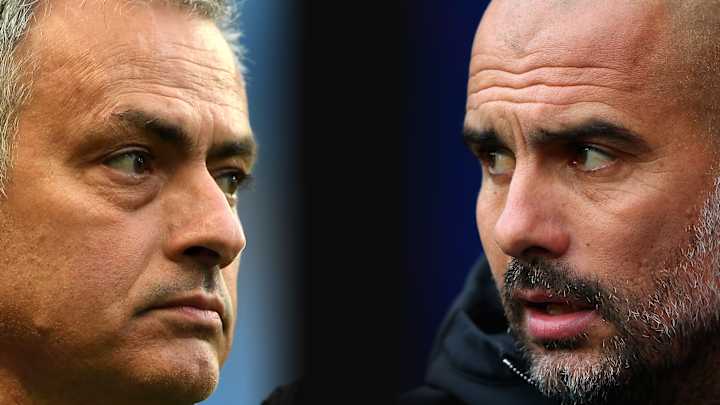 José Mourinho et Pep Guardiola José Mourinho (à gauche) a travaillé avec Pep Guardiola à Barcelone