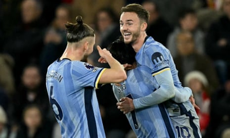 James Maddison célèbre son cinquième but