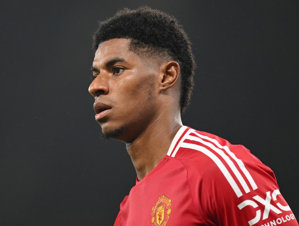 Marcus Rashford en action pour Man United