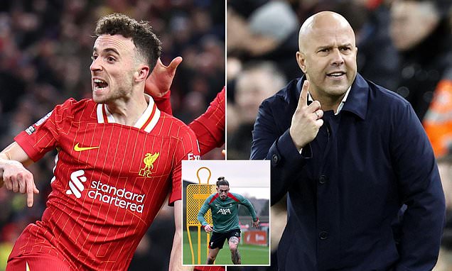 Diogo Jota lors de son retour sur le terrain