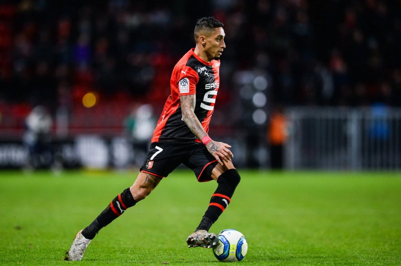 Raphinha et ses coéquipiers au Stade rennais