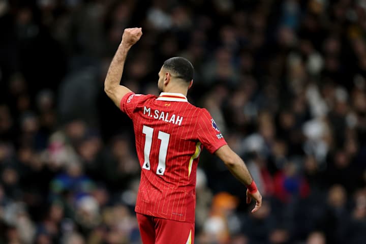 Mohamed Salah lors de la rencontre contre Tottenham
