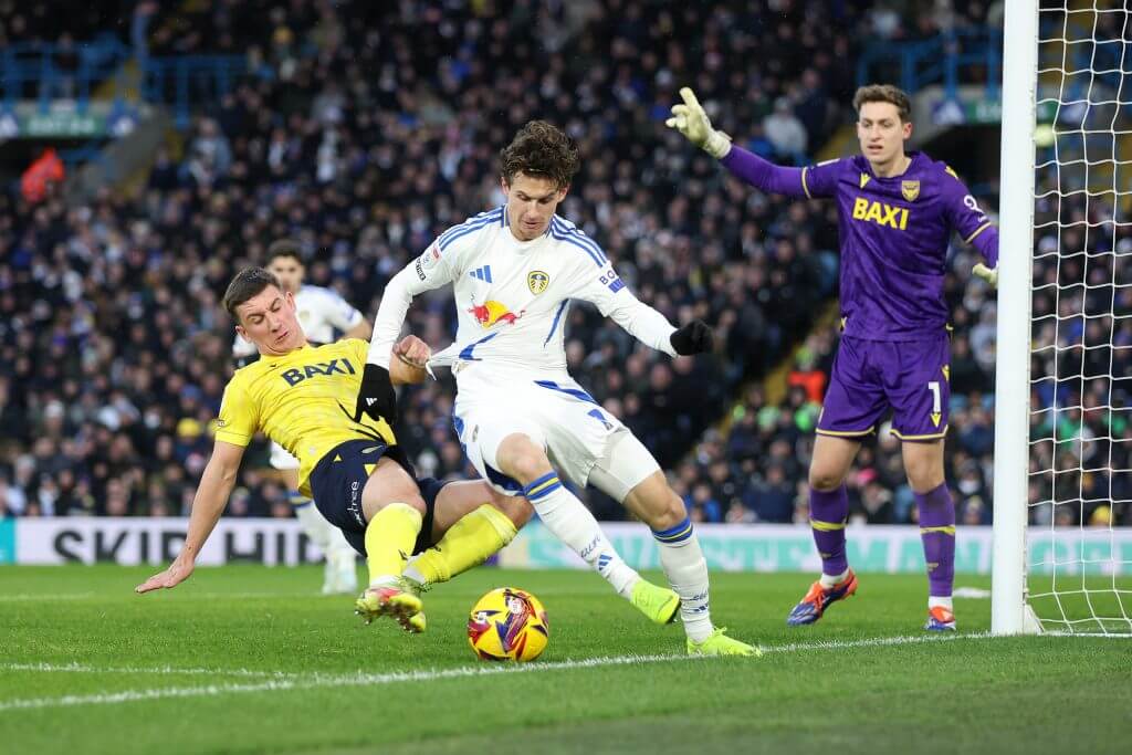 Brenden Aaronson en action