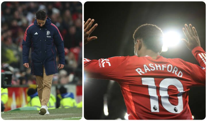 Ruben Amorim et Marcus Rashford