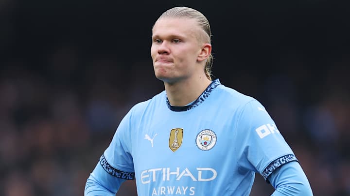 Erling Haaland n'a pas été à la fête contre Everton