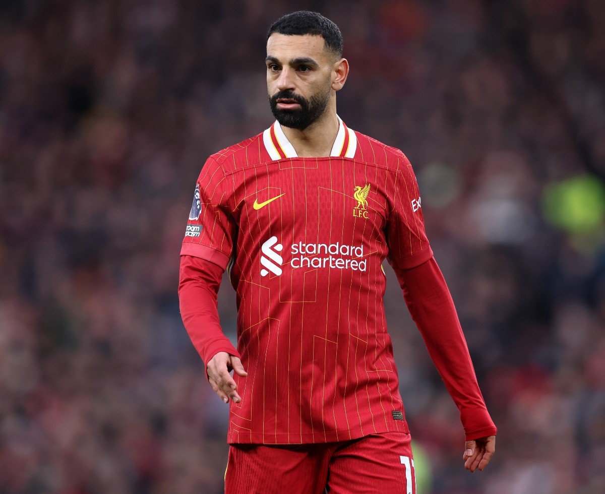 Mohamed Salah en action contre Fulham