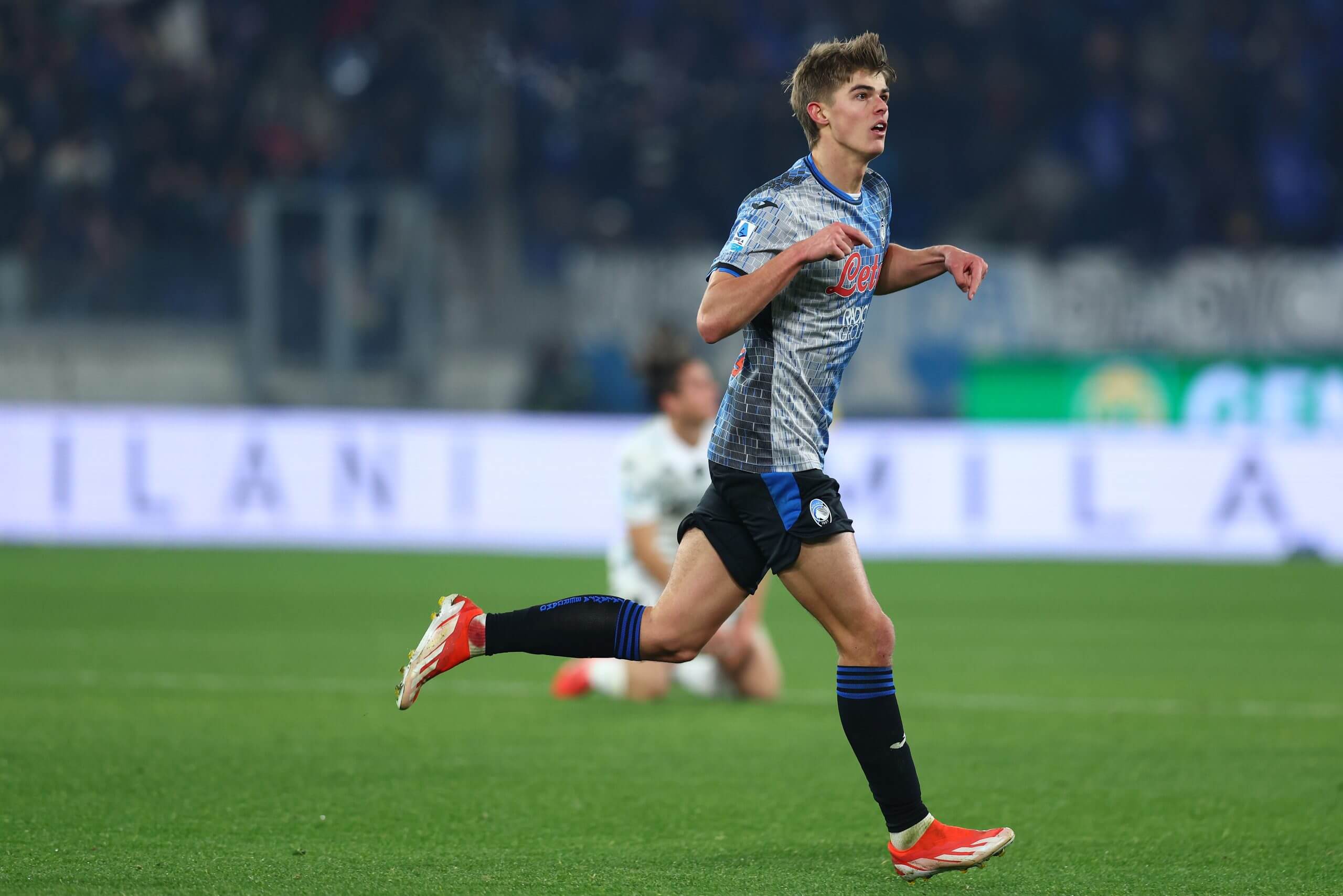 Les joueurs de Milan sur le terrain