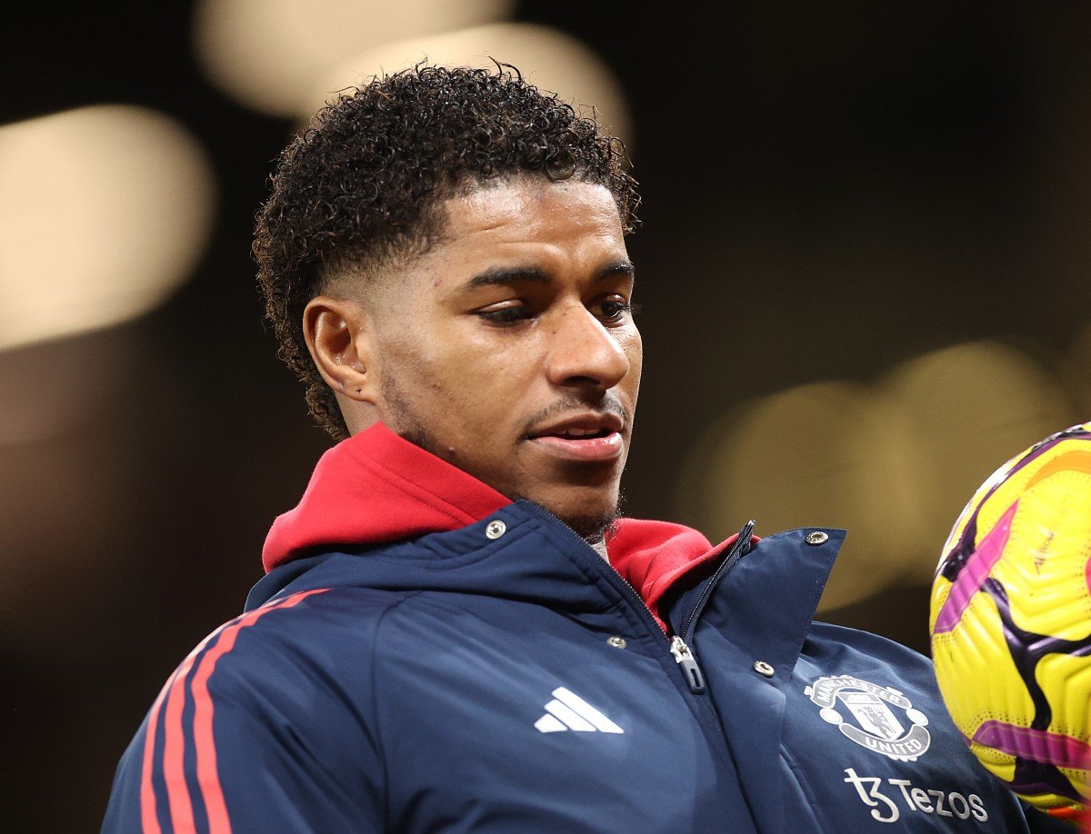 Marcus Rashford sur la touche pour Manchester United
