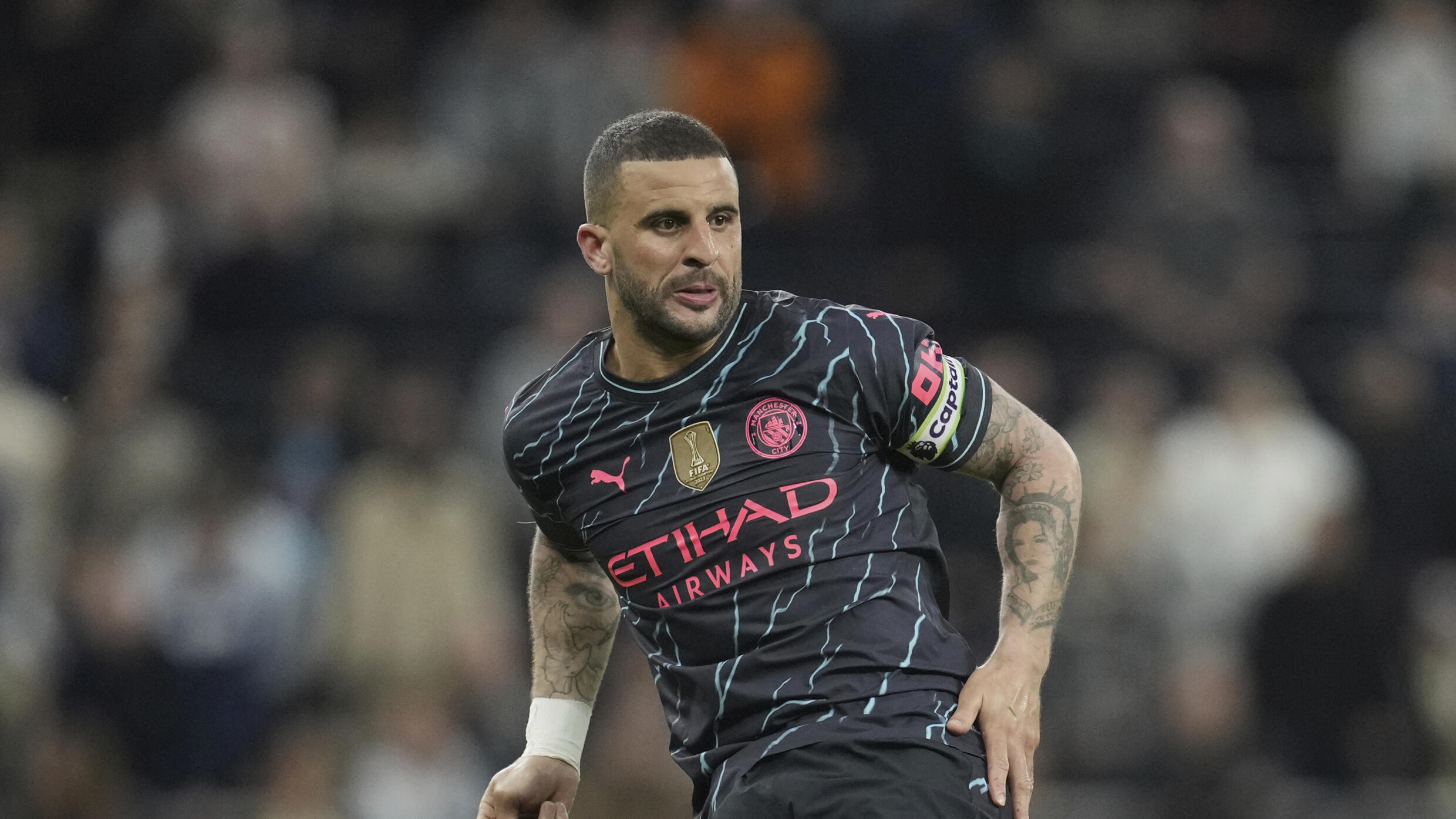 Kyle Walker durant une rencontre de Premier League