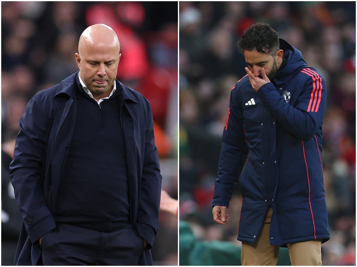 Arne Slot et Ruben Amorim