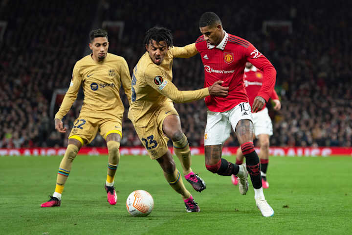 Marcus Rashford, Raphinha - Joueur de football Marcus Rashford, Raphinha - Joueur de football