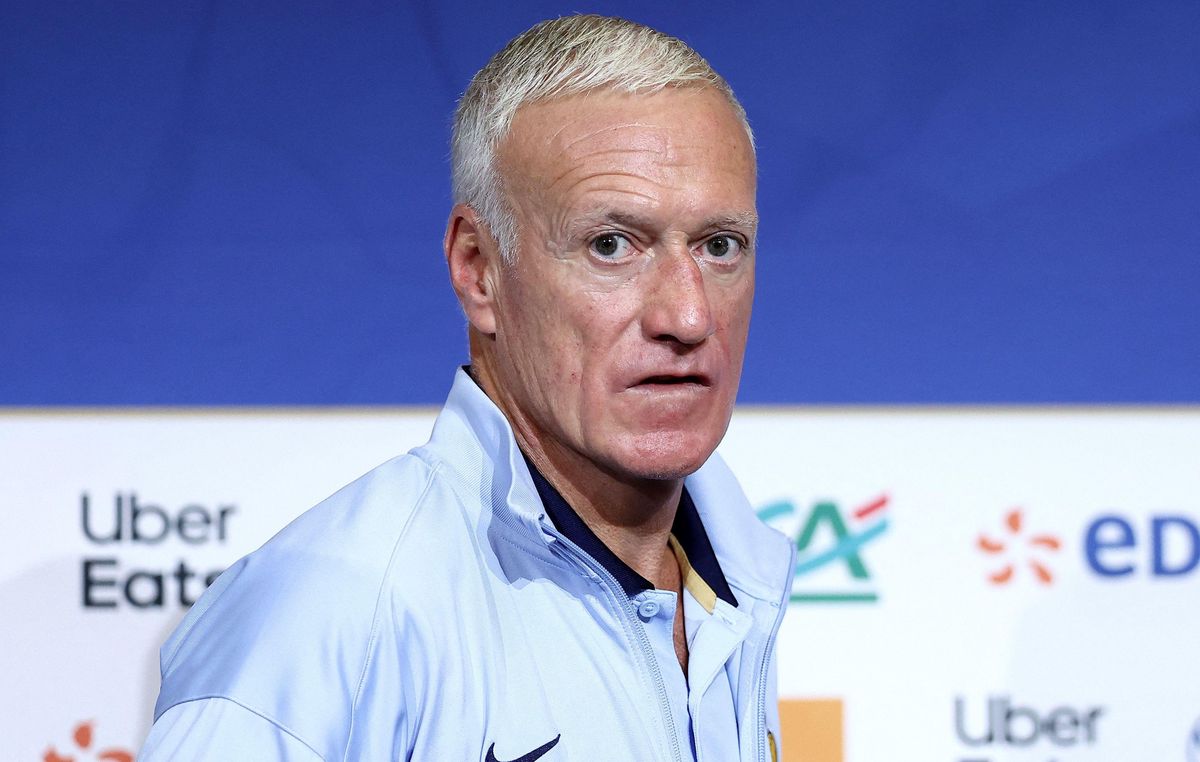 Didier Deschamps lors d'une conférence de presse