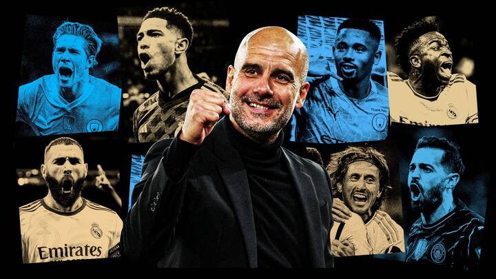 Joueurs de Man City et Real Madrid