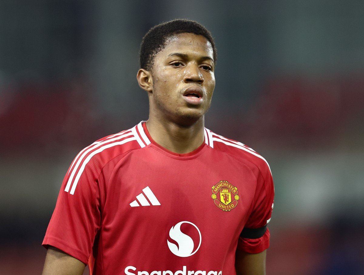 Chido Obi-Martin en action pour Manchester United